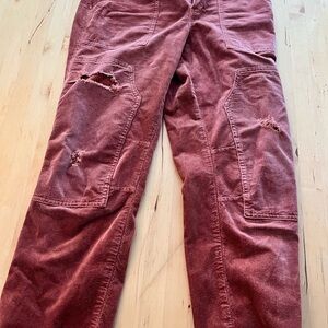 Pilcro Women's Corduroy Jeans in Deep Rust
